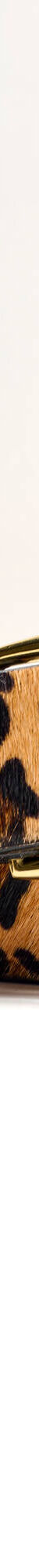 Leren riem met luipaardprint, harig effect (beige / zwart) Leren riem met luipaardprint, harig effect (beige / zwart)